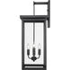 Barkeley 4 Light 30 inch Powder Coated Black Outdoor Wall Sconce